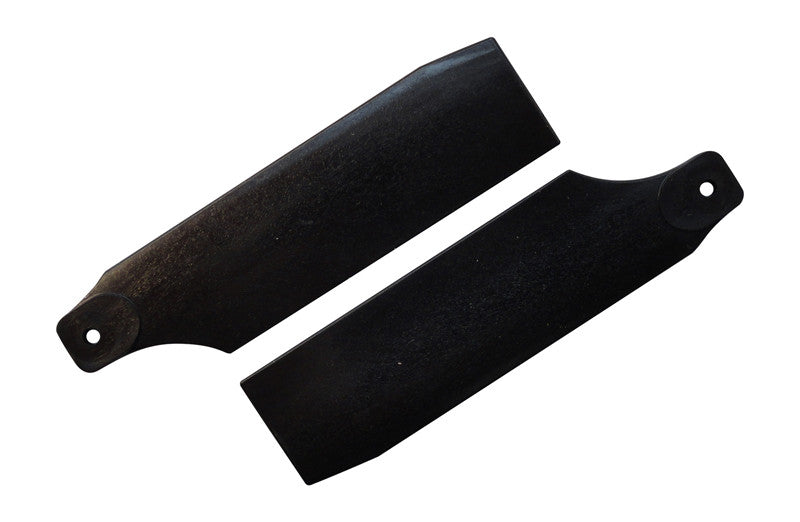 61mm Midnight Black Tail Rotor Blades - 450 Size #4020
